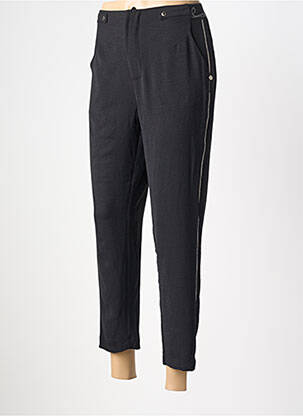 Pantalon 7/8 tissage popeline taille normale noir ANEKKE femme