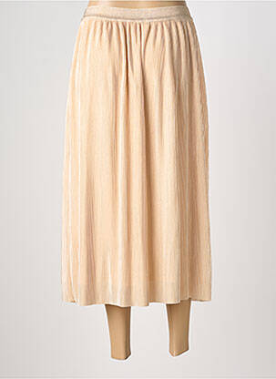 Jupe longue coupe droite beige JULIE GUERLANDE femme