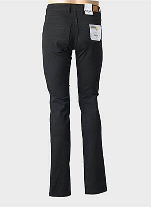 Pantalon slim tissage popeline taille normale noir EMYLE femme