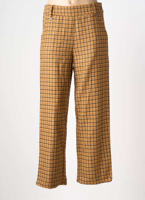 Pantalon large fermeture zip latéral taille normale orange AGATHE & LOUISE femme