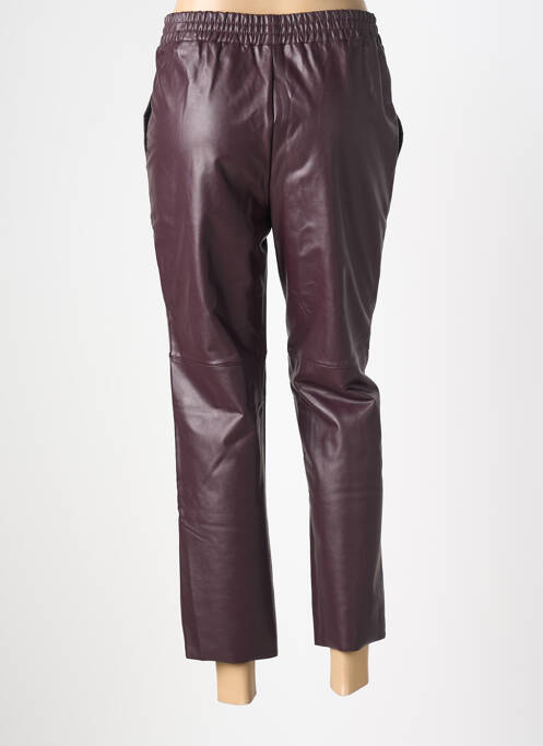 Pantalon 7/8 stretch taille normale violet YSABEL MORA femme