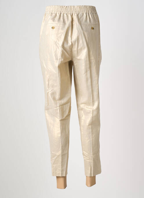 Pantalon 7/8 taille élastique taille normale beige JULIE GUERLANDE femme