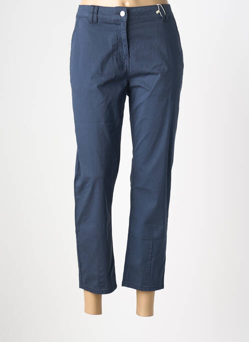 Pantalon 7/8 stretch taille normale bleu C'EST BEAU LA VIE femme
