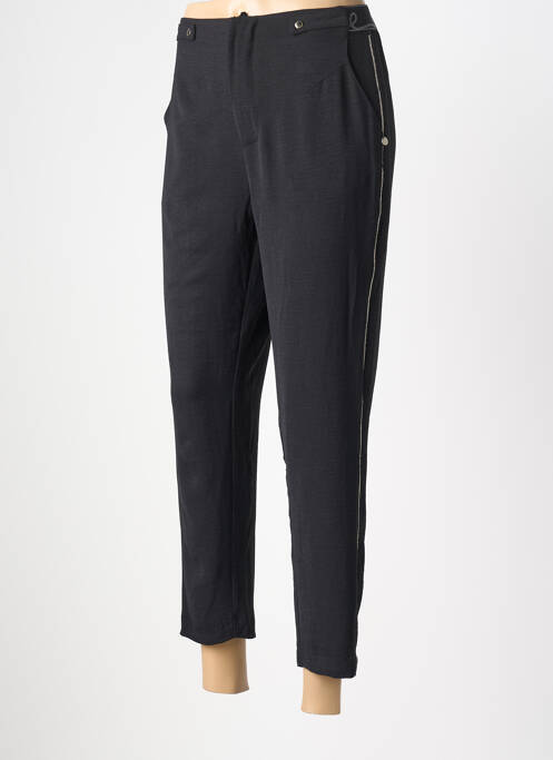 Pantalon 7/8 tissage popeline taille normale noir ANEKKE femme