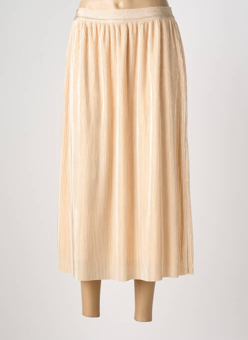 Jupe longue coupe droite beige JULIE GUERLANDE femme
