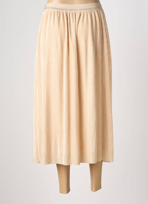 Jupe longue coupe droite beige JULIE GUERLANDE femme