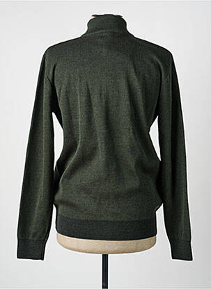 Gilet manches longues maille souple et aérée vert BENSON & CHERRY homme