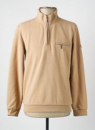 Sweat-shirt stretch manches longues beige BENSON & CHERRY homme