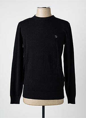 Pull stretch manches longues noir BENSON & CHERRY homme