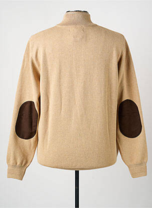 Pull stretch manches longues beige BENSON & CHERRY homme
