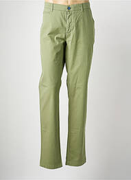 Pantalon chino tissage popeline taille normale vert EMYLE homme