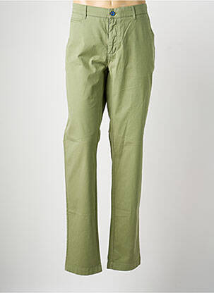 Pantalon chino tissage popeline taille normale vert EMYLE homme