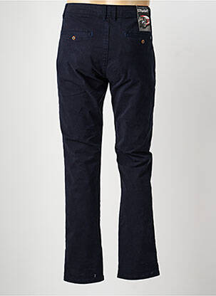 Pantalon chino tissage popeline taille normale bleu BENSON & CHERRY homme