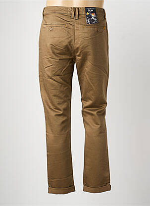 Pantalon chino tissage popeline taille normale marron BENSON & CHERRY homme