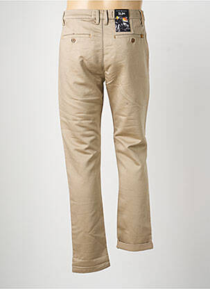 Pantalon chino tissage popeline taille normale beige BENSON & CHERRY homme