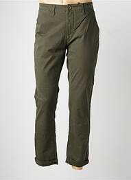 Pantalon chino tissage popeline taille normale vert BENSON & CHERRY homme