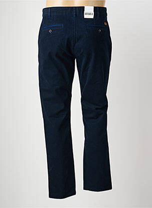 Pantalon chino stretch taille normale bleu EMYLE homme