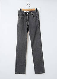 Jeans coupe droite taille haute taille haute gris C'EST BEAU LA VIE femme