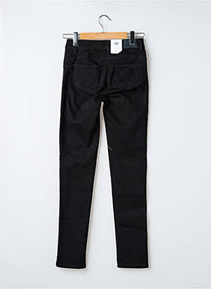 Jeans coupe slim stretch taille haute noir C'EST BEAU LA VIE femme