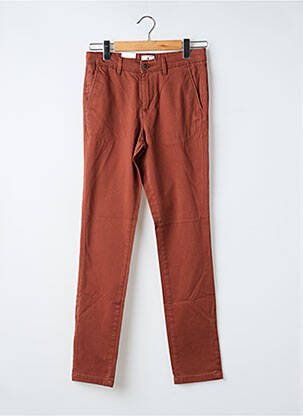 Pantalon chino tissage popeline taille normale orange JACK & JONES homme