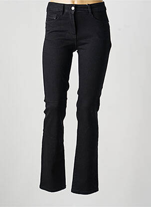 Jeans coupe droite taille haute taille haute noir C'EST BEAU LA VIE femme
