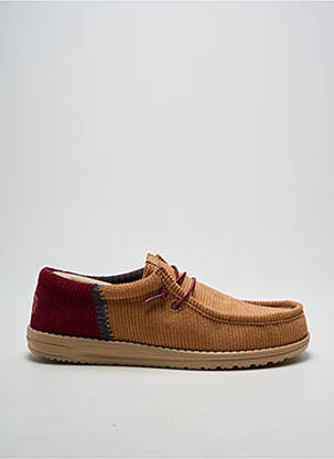 Baskets fermeture elastique bout rond marron HEY DUDE homme