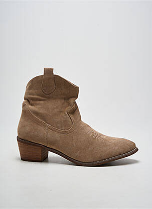 Bottines/boots bout pointu talon de 4 à 6cm marron SUREDELLE femme