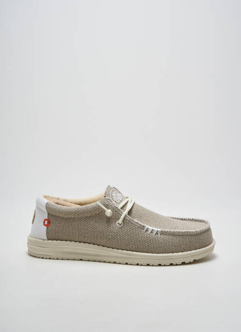 Baskets fermeture elastique bout rond gris HEY DUDE homme