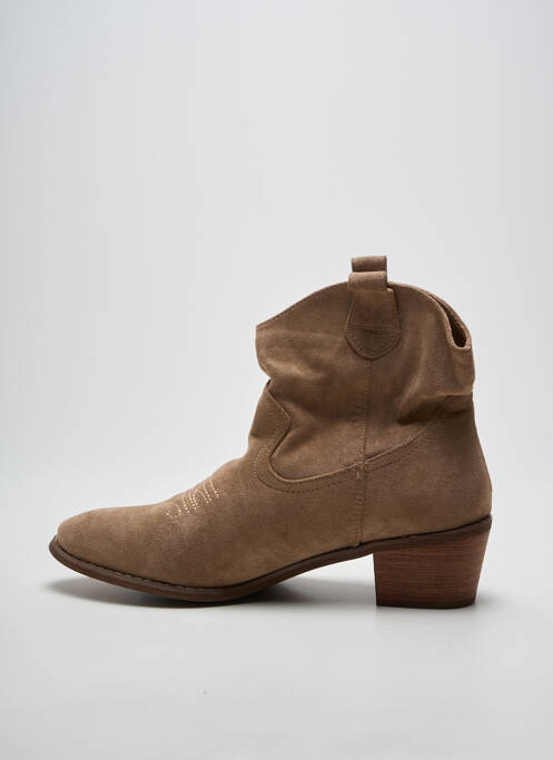 Bottines/boots bout pointu talon de 4 à 6cm marron SUREDELLE femme