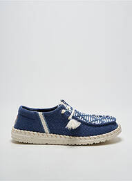 Baskets fermeture elastique talon plat jusqu'à 3cm bleu HEY DUDE femme