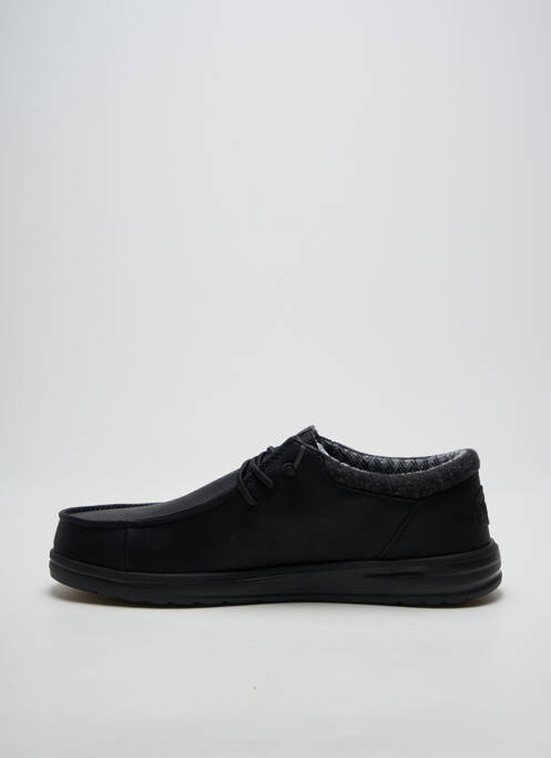 Baskets fermeture elastique bout rond noir HEY DUDE homme