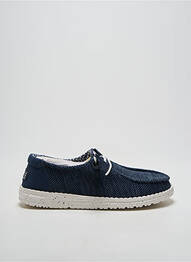 Baskets fermeture elastique talon plat jusqu'à 3cm bleu HEY DUDE femme
