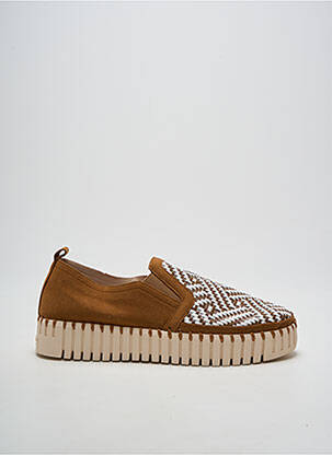 Slip ons bout rond talon de 4 à 6cm marron ILSE JACOBSEN femme