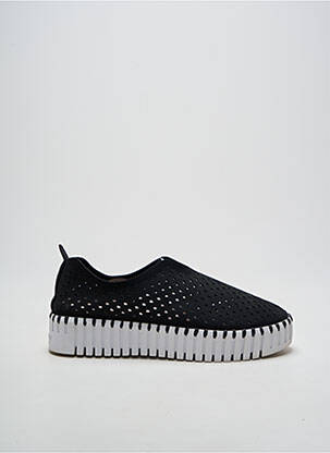 Mocassins bout rond talon de 4 à 6cm noir ILSE JACOBSEN femme