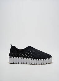 Mocassins bout rond talon de 4 à 6cm noir ILSE JACOBSEN femme