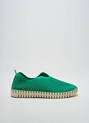 Mocassins bout rond talon de 4 à 6cm vert ILSE JACOBSEN femme