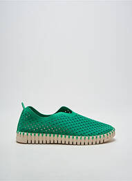 Mocassins bout rond talon de 4 à 6cm vert ILSE JACOBSEN femme