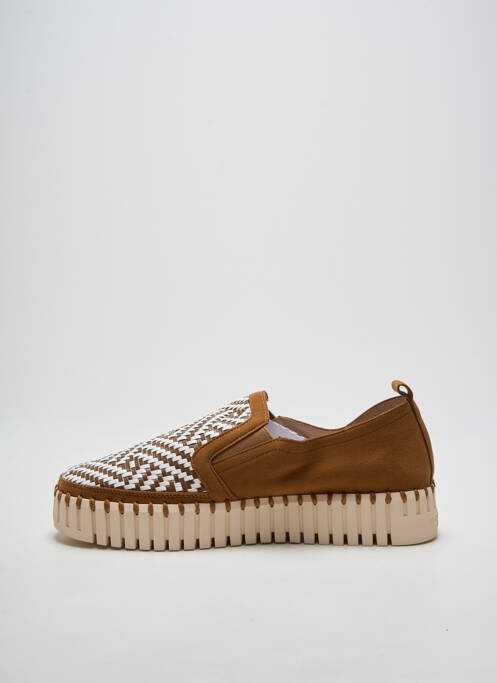 Slip ons bout rond talon de 4 à 6cm marron ILSE JACOBSEN femme