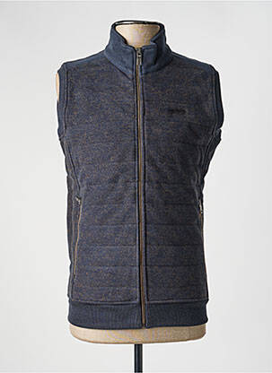 Veste casual col col montant bleu DELAHAYE homme
