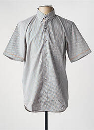 Chemise manches courtes imprimé fantaisie bleu DARIO BELTRAN homme