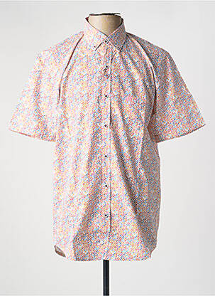Chemise manches courtes imprimé fantaisie blanc DARIO BELTRAN homme