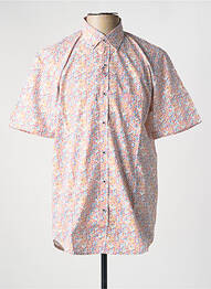 Chemise manches courtes imprimé fantaisie blanc DARIO BELTRAN homme