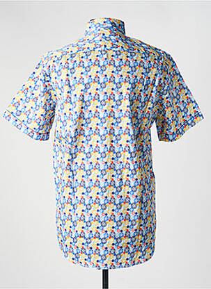Chemise manches courtes imprimé fantaisie bleu DARIO BELTRAN homme