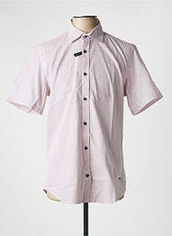 Chemise manches courtes imprimé fantaisie orange DELAHAYE homme