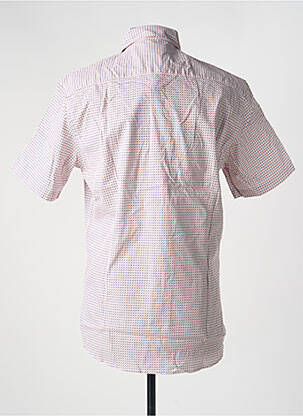 Chemise manches courtes imprimé fantaisie orange DELAHAYE homme