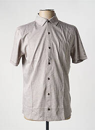 Chemise manches courtes coupe cintrée gris OLYMP homme