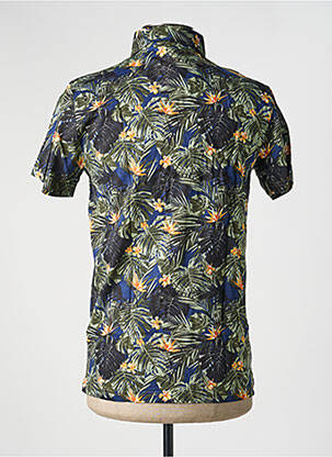 Chemise manches courtes imprimé tie and dye vert LA SQUADRA homme