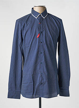 Chemise manches longues manches longues bleu MARVELIS homme