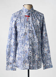 Chemise manches longues imprimé fantaisie bleu MARVELIS homme