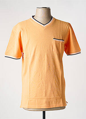 T-shirt coupe cintrée manches courtes orange CASUAL SPIRIT homme